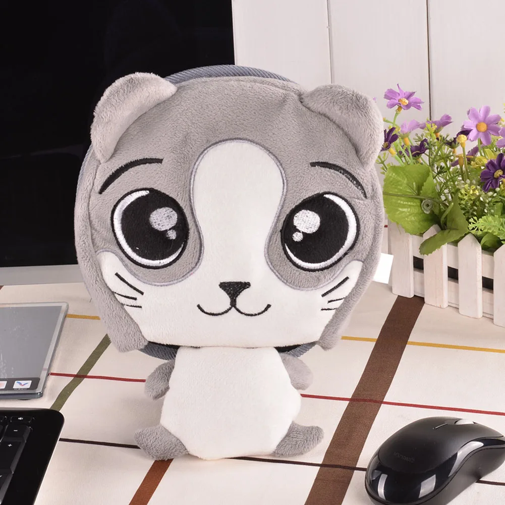 Зимний теплый коврик для мыши с USB подогревом толстый плюшевый удобный