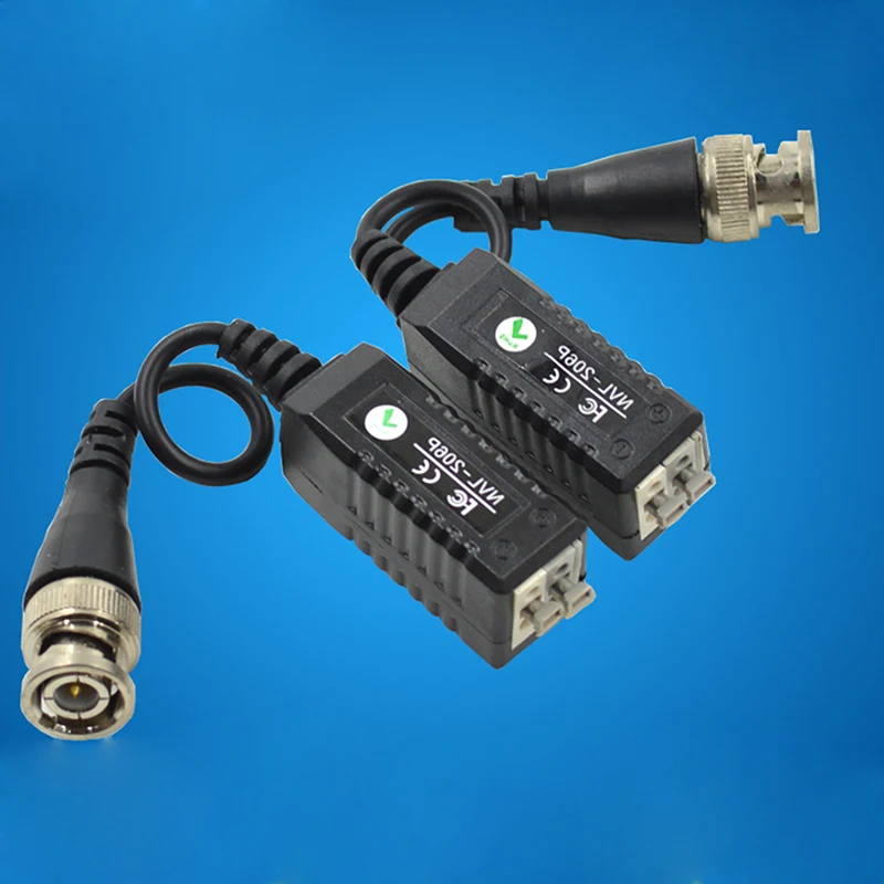 4 шт. (2 пары) видеокабель разъем монитора Пассивный Водонепроницаемый передатчик