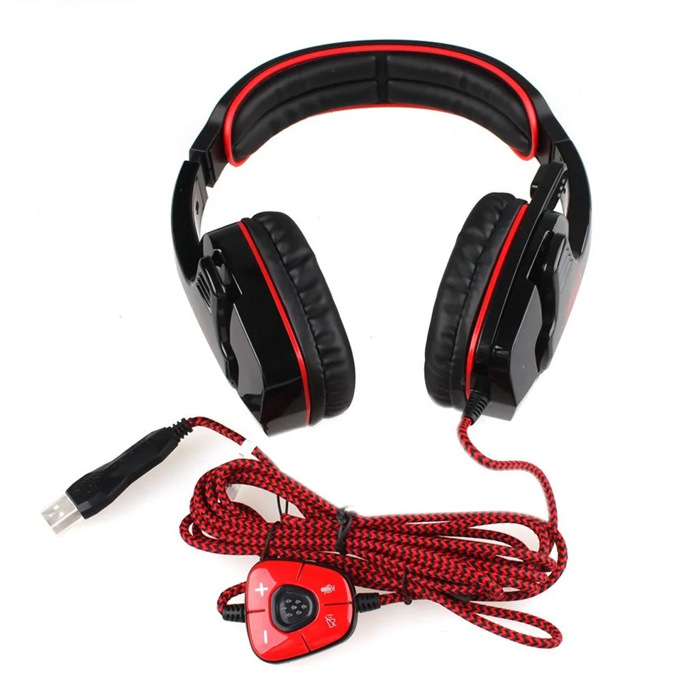 Наушники 7.1 наушники для компьютера Sades SA-901 SA901 игровые наушники 7.1 объемный звук гарнитура с Дистанционного Управления микрофоном шумоподавлением для компьютера пк