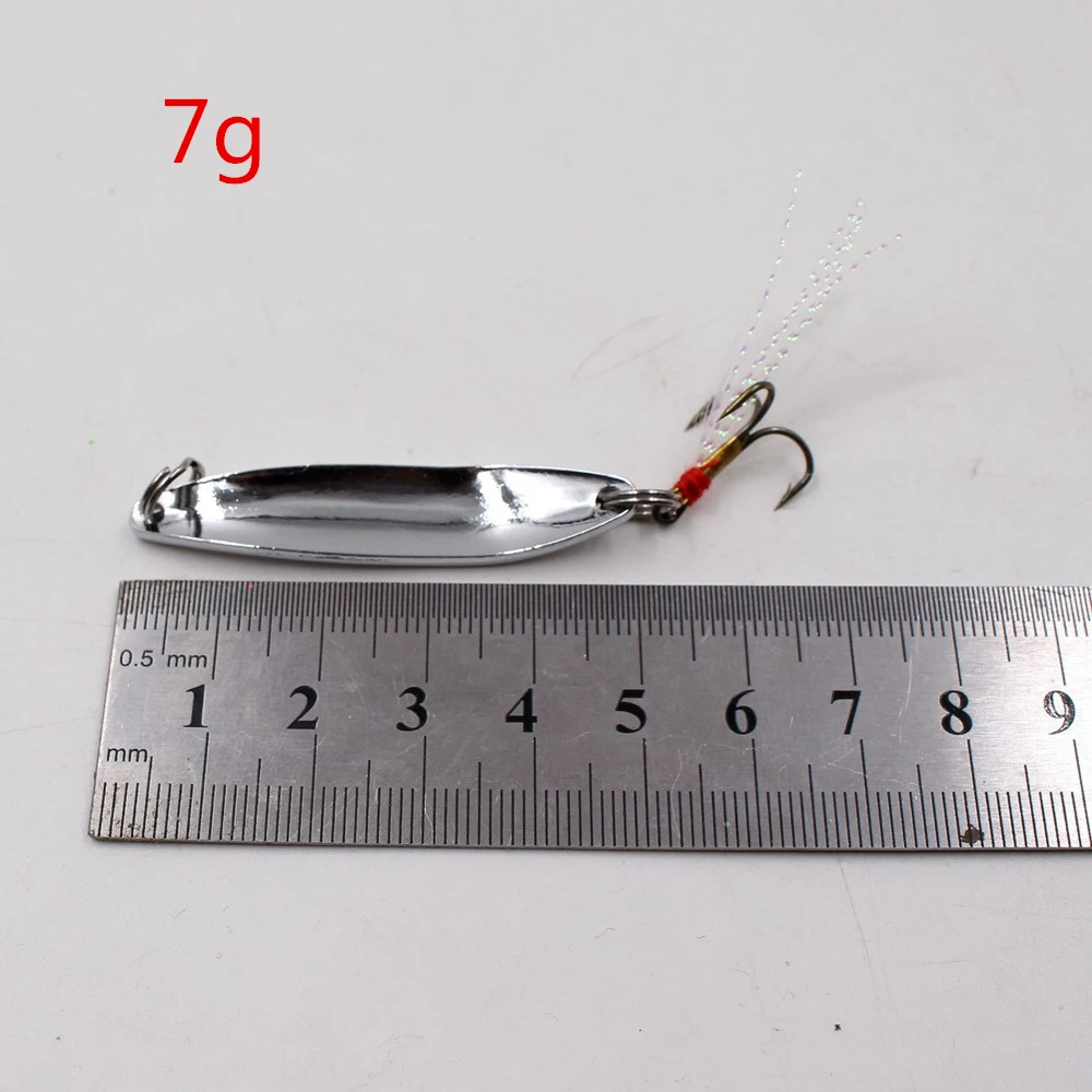 2019 Высокое качество 6 размеров 5g 7g 10g 13g 18 г 21 1 Ps блестками Silver Spoon приманка для