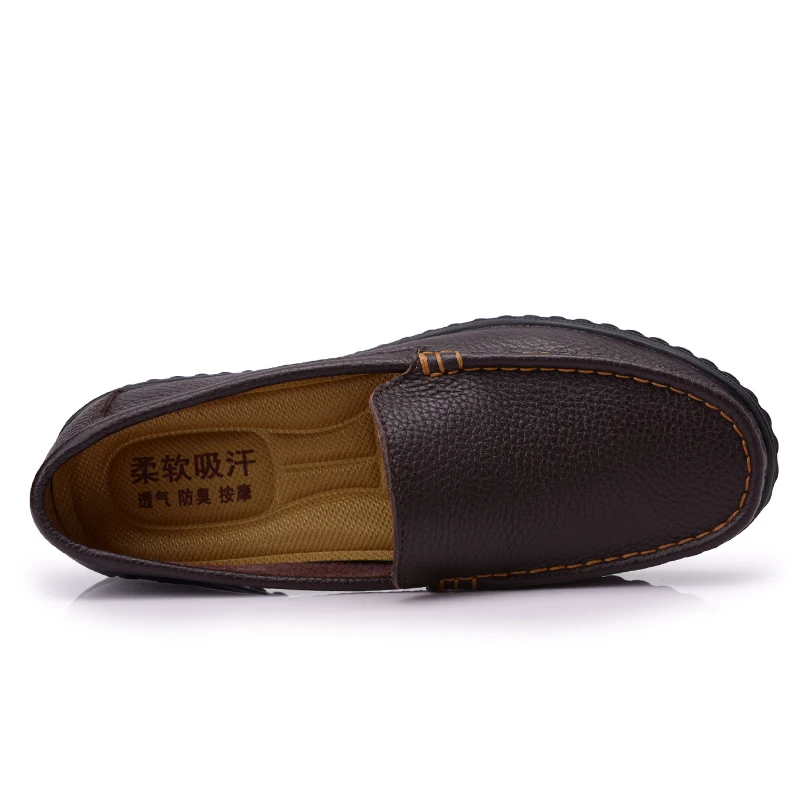 Мужские туфли ручной работы MVVT мягкие дышащие удобные мокасины из натуральной