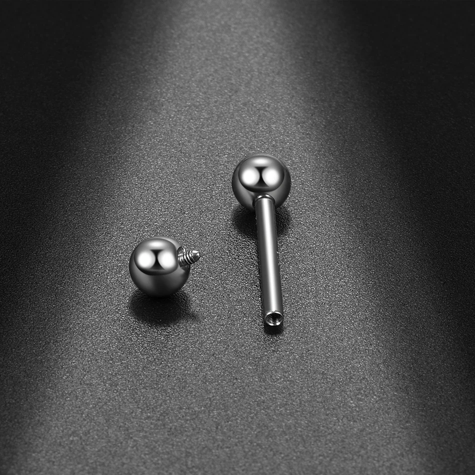 Кольцо из титана G23 для пирсинга языка серьга 14G 16G хрящевая спираль промышленные
