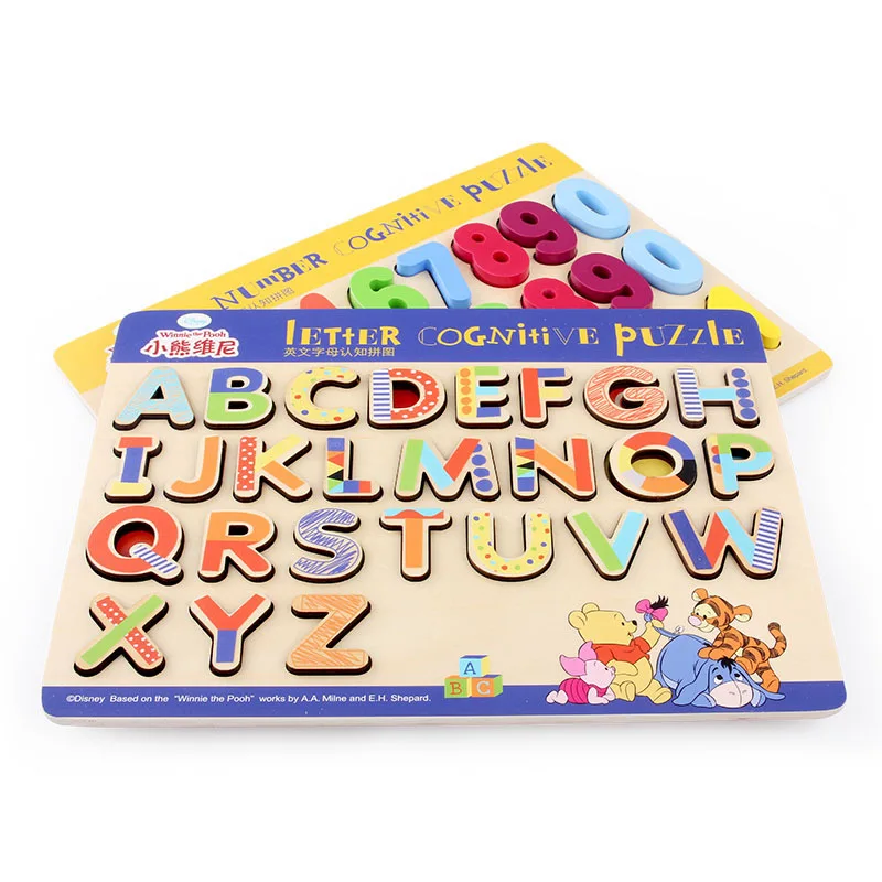 Игрушки для детей letter Building деревянные игрушки головоломки буквы и изучение цифр
