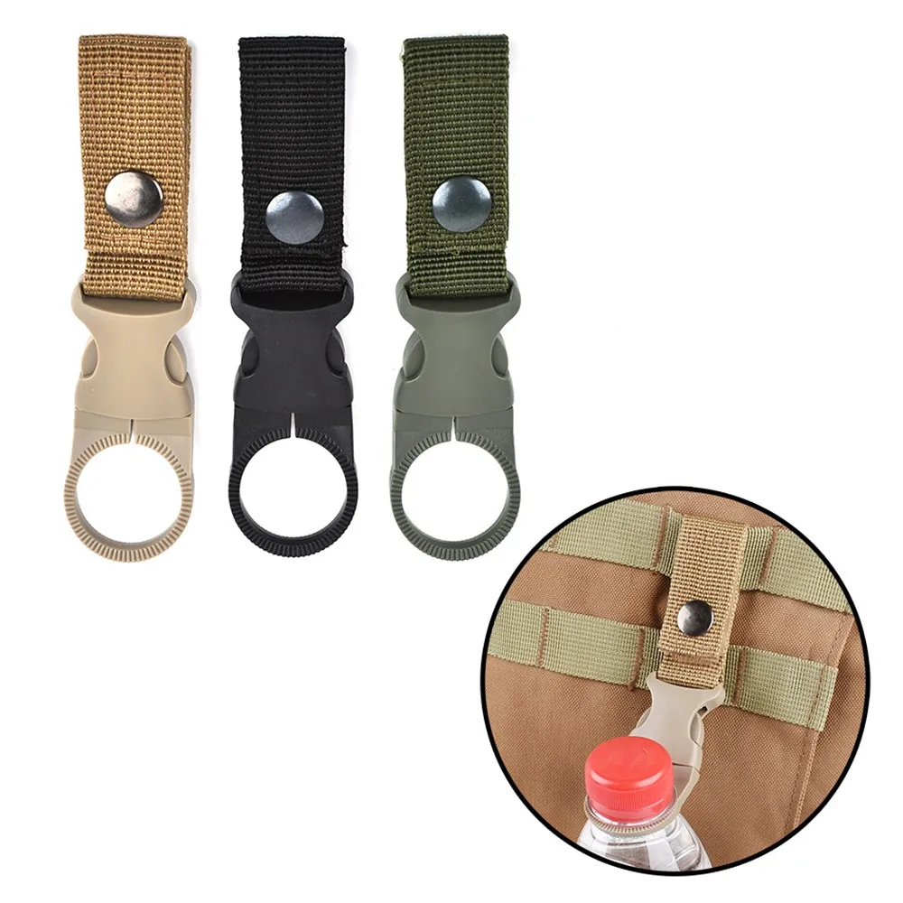 Тактический Molle Пряжка бутылка для воды карабин зажим лямки ремень крепления рюкзак подвесной брелок для кемпинга Пешие прогулки