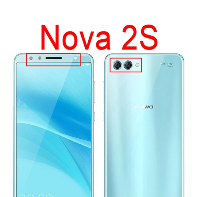 Чехол для huawei nova 3 из закаленного стекла для huawei nova 5i 4 3i 3 2i 2 Lite Plus glas nova 2i nova 3 i nova 3i Защитная пленка для экрана - Цвет: Nova 2s