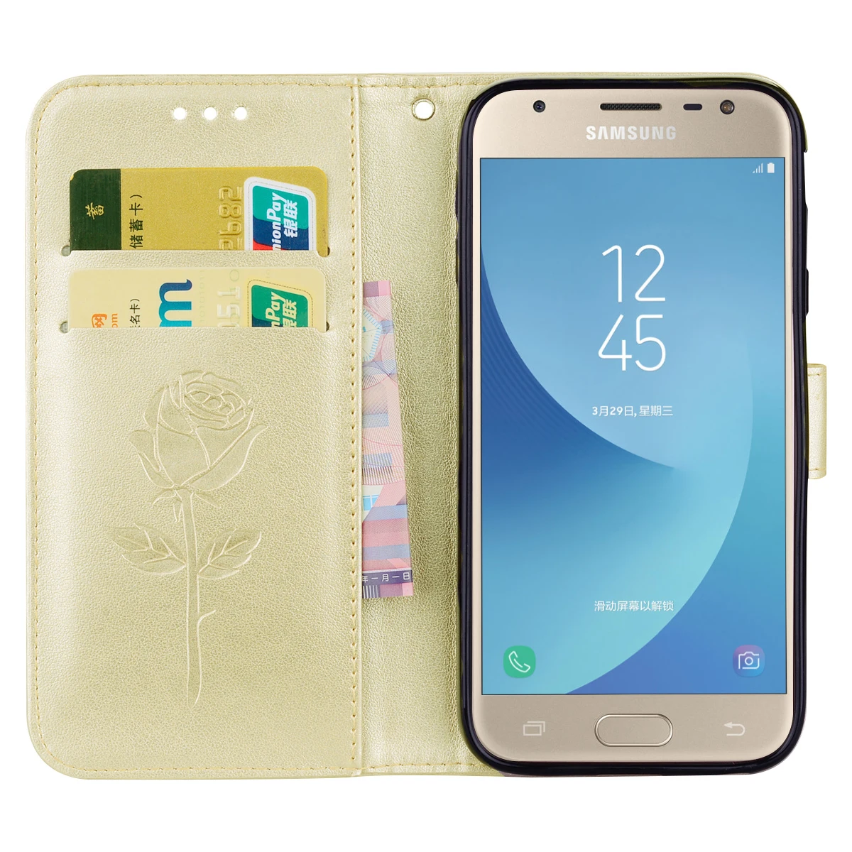 Кожаный чехол с цветами для Samsung Galaxy S9 S8 Plus S7 S6 Edge S5 S3 Neo S4 J3 J5 J7 A3 A5 2016 2017 J1 Mini Grand J2 Prime