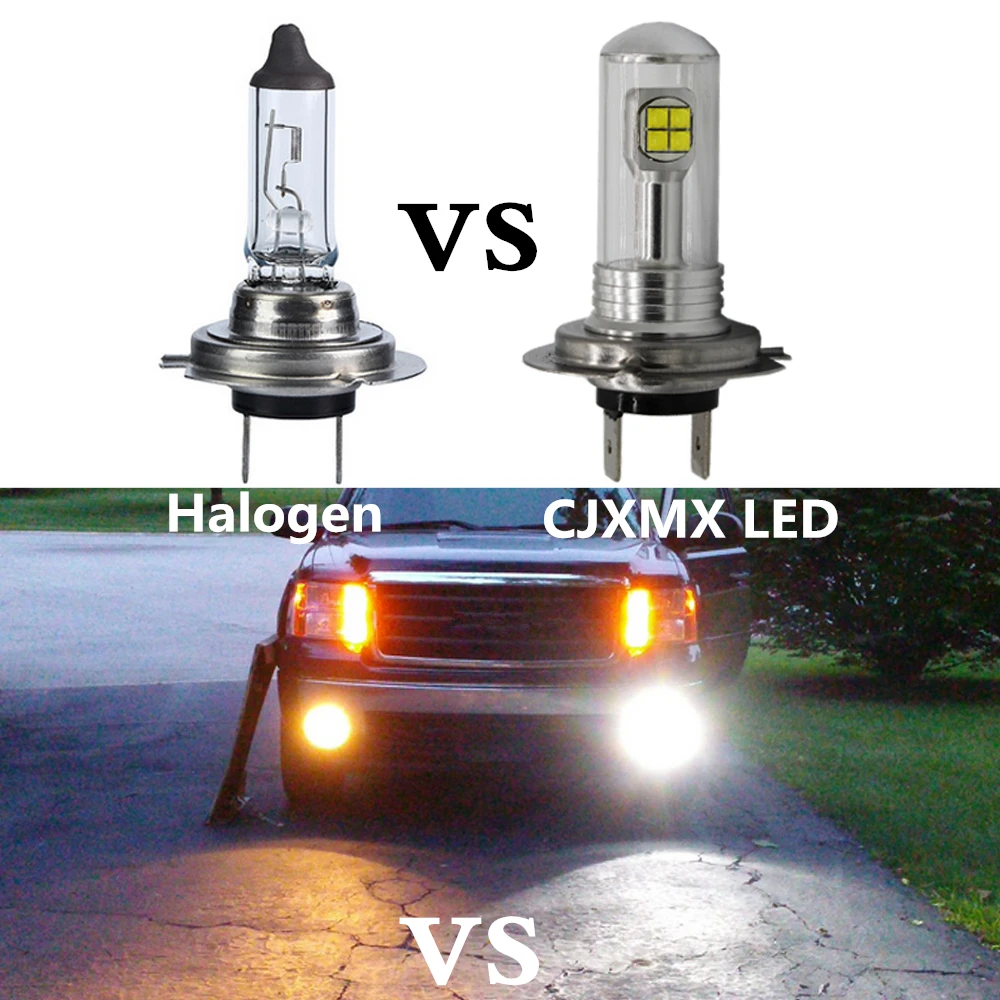 CJXMX 2 шт. H1 H3 H7 H11 9005/HB3 9006/HB4 светодиодная Автомобильная противотуманная фара 12 В 1500LM