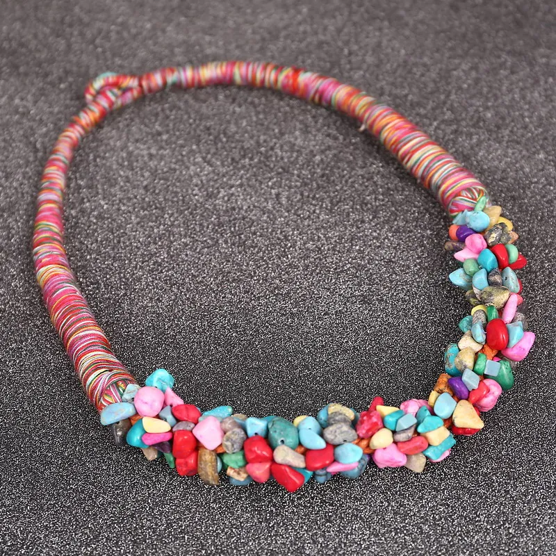 Ожерелье Hesiod Collier Femme с натуральными драгоценными камнями модное ожерелье из