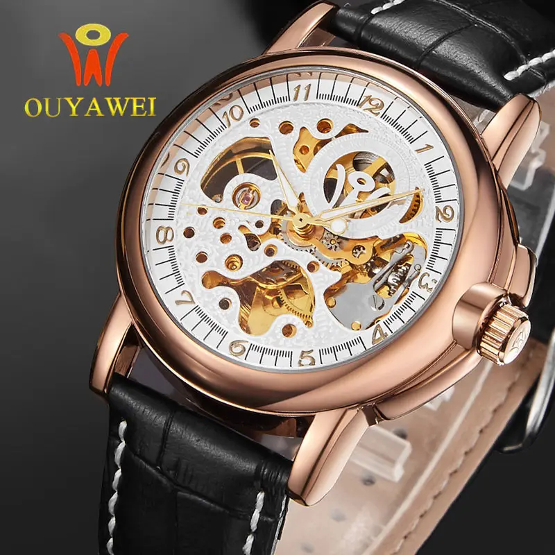 Роскошные золотые автоматические механические часы reloj hombre 2018 водонепроницаемые