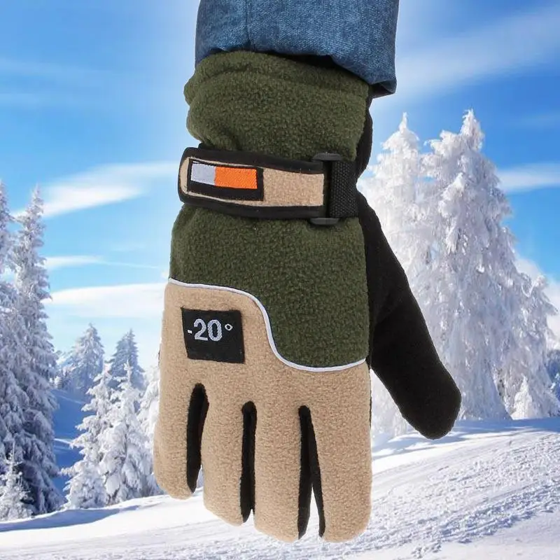 Мягкие и удобные мужские зимние теплые флисовые перчатки Polar Wool 1 пара