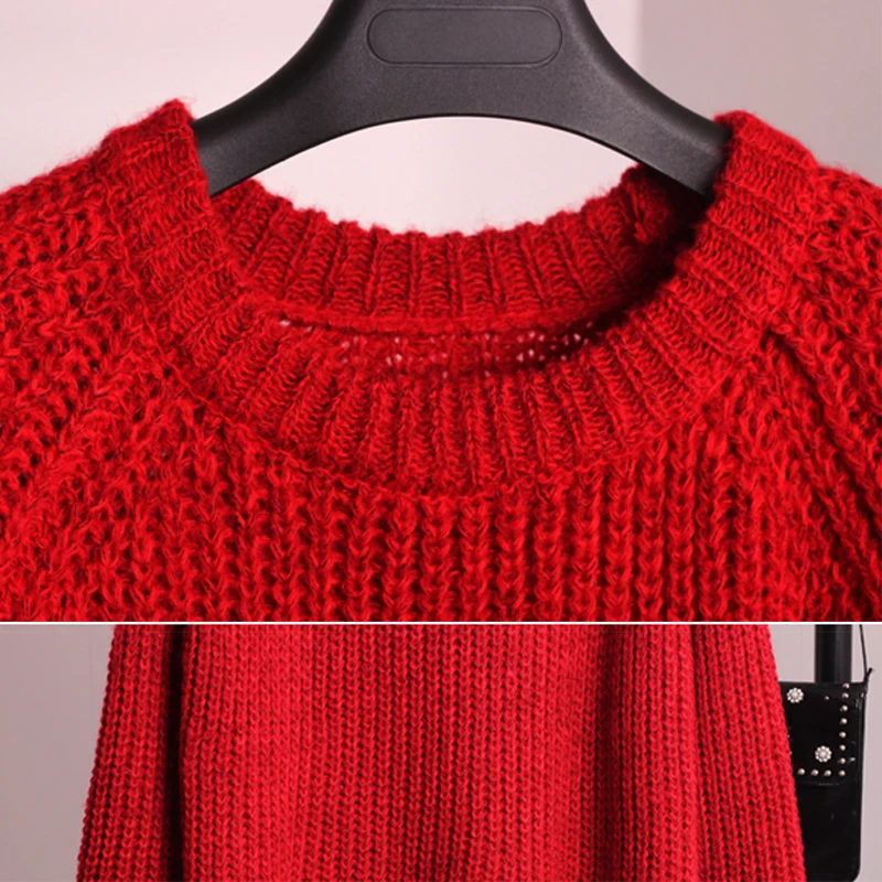 Women Winter Sweater Korean Style O-neck Knitted Female Pullover Warm Womens Pull Femme Jumper 4 Colors | Женская одежда