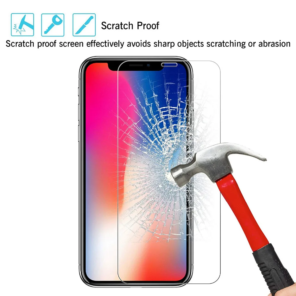 NYFundas 2 шт. Защитная пленка для экрана для Apple iPhone Xs X Xs MAX XR 11 Pro закаленное стекло HD 2.5D Закаленное стекло Защита экрана