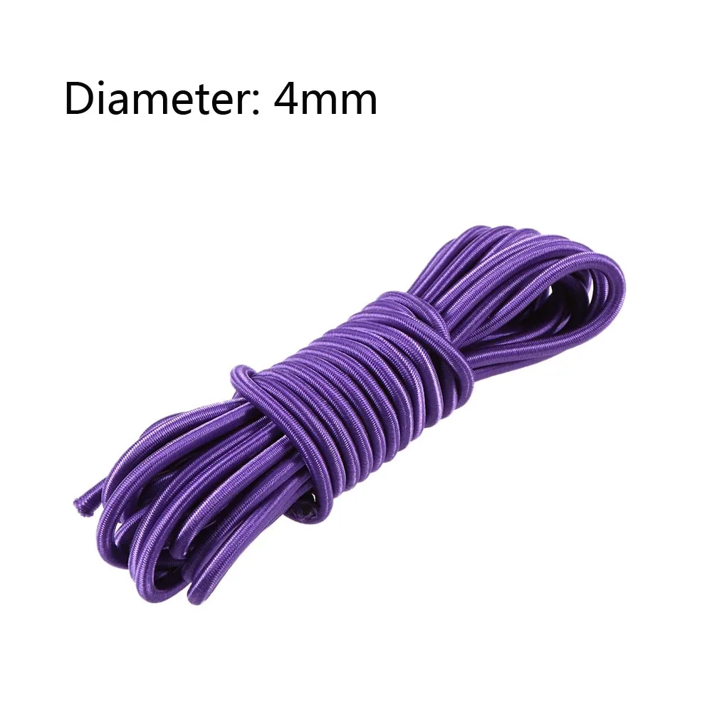 purple 4mm Lixada 5 м 4 мм/5 мм Каяк Лодка Эластичный банджи шнур каяк аксессуары веревка рыболовные гребные лодки шнур поводок Весло Поводок лодка - Цвет: purple 4mm