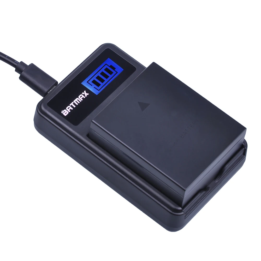2 шт. 1800 мАч BLH 1 BLH1 батарея + ЖК зарядное устройство USB для цифровых камер Olympus EM1 MARK II