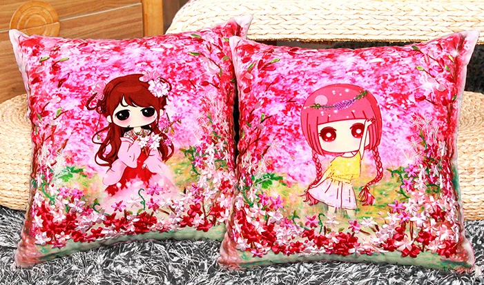 

1 пара 45x45 см, мультяшное оформление, подушка, наволочка, автомобильный диван, набор ручной работы «сделай сам», рукоделие, искусство, домашни...