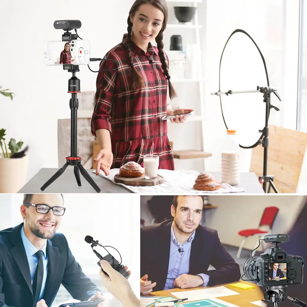 Универсальный петличный микрофон BOYA для смартфона IOS планшета DSLR камеры