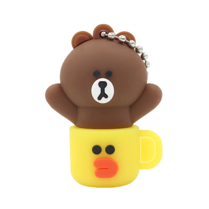USB 3,0 мультфильм Кани кролик утка USB флеш-накопители 64 Гб 256 г Флешка 128 ГБ 32 ГБ 16 ГБ медведь карта памяти, Флеш накопитель Flashdisk подарки