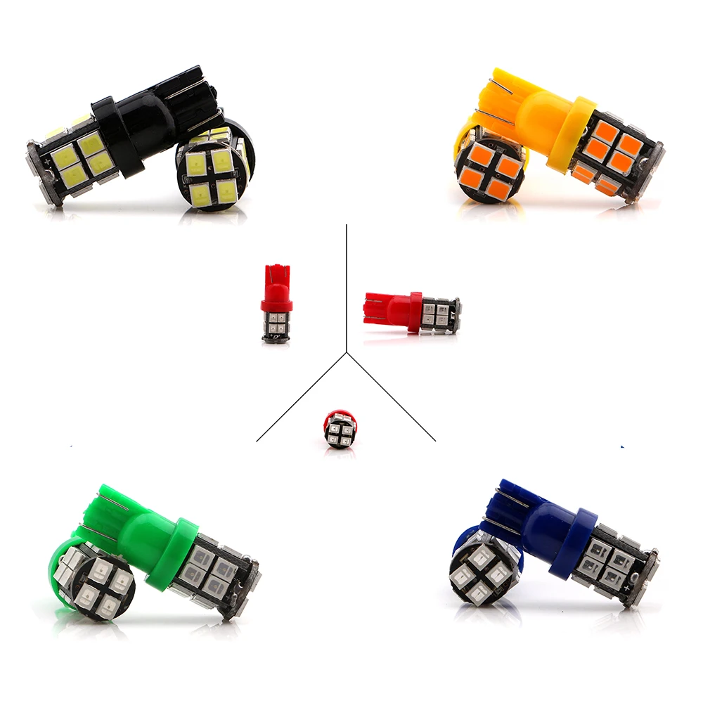 YM E-Bright 24 В постоянного тока 2 шт. T10 2835 20 SMD 194 168 W5W светодиодный светильник белый синий красный зеленый номерной знак ширина лампы светильник s 20 светодиодный s