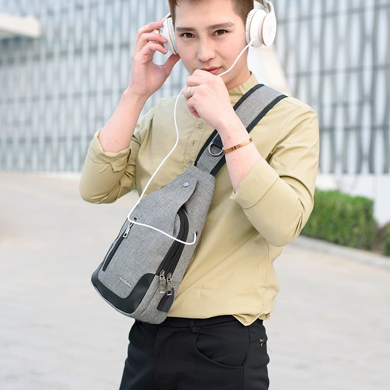 Новая Анти-Вор серая сумка через плечо водоотталкивающая мужская на 9 7 дюймов Ipad