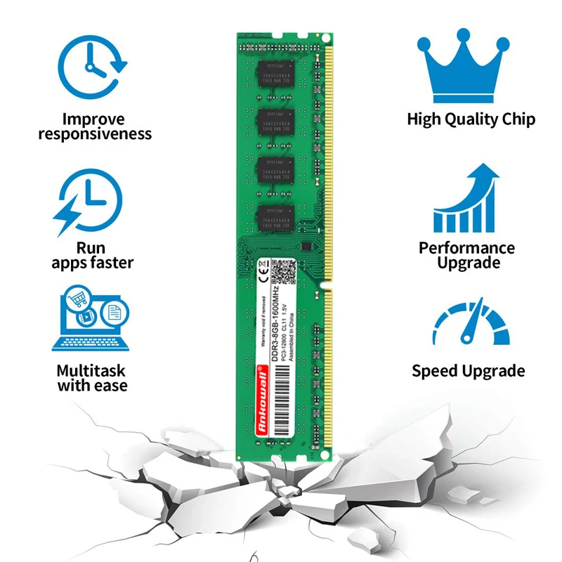 Ankowall DDR3 8 ГБ ОЗУ 1600/1333 МГц Память DIMM для настольного ПК 10600 1 5 В DDR 3 материнская