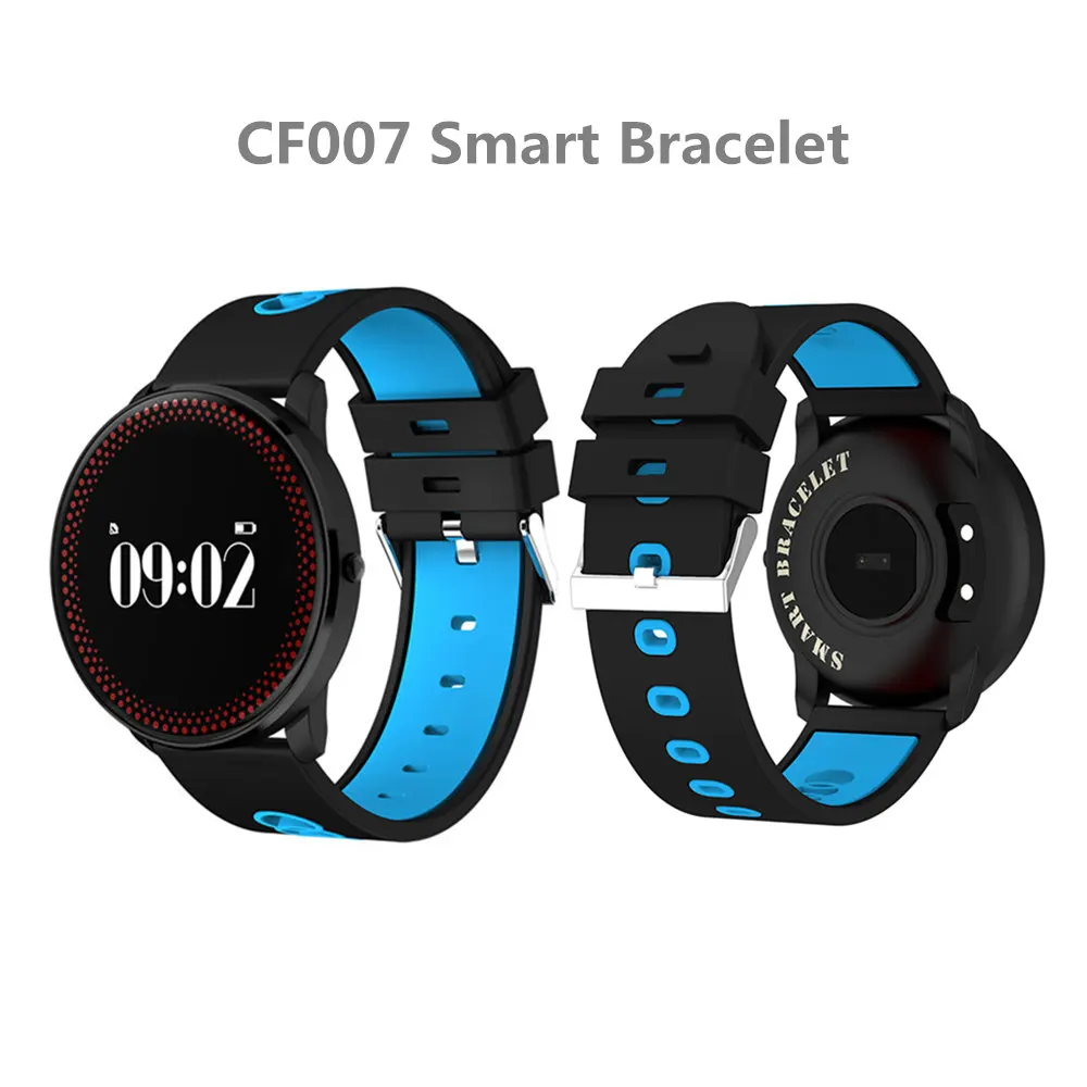 Умный браслет FIFATA CF007 для отслеживания фитнеса с измерением пульса, артериального давления, педометром, уведомлениями по СМС на запястье.