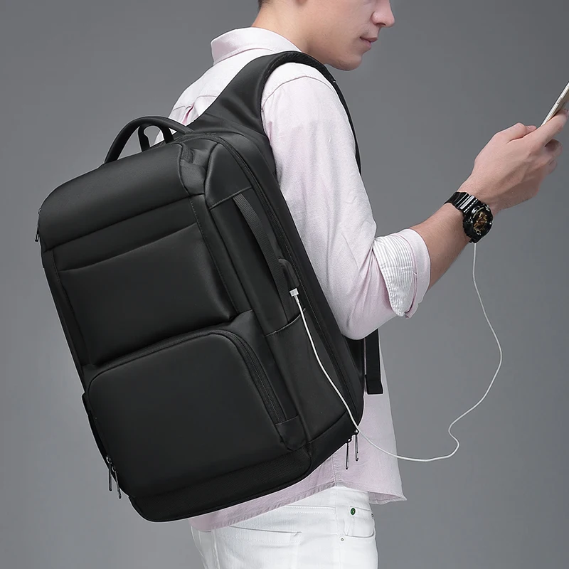 

men's backpacks 17.5 inch laptop backpack USB Charging high capacity waterproof business travel backpack mochila mujer laptop