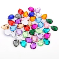 18 color 813mm1014mm1318mm1825mm sew on acryl water drop acrylic rhinestone flatback crystal beads for diy doll clothes