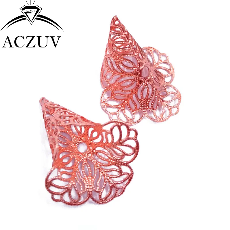 100 шт. серебро розовое золото бронза античный бронзовый родиевый покрытие 23x28 мм