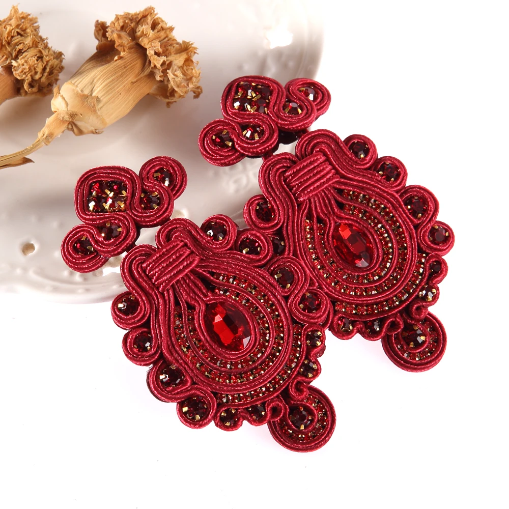 Женские серьги-подвески ручной работы KPacTa серьги в этническом стиле популярные