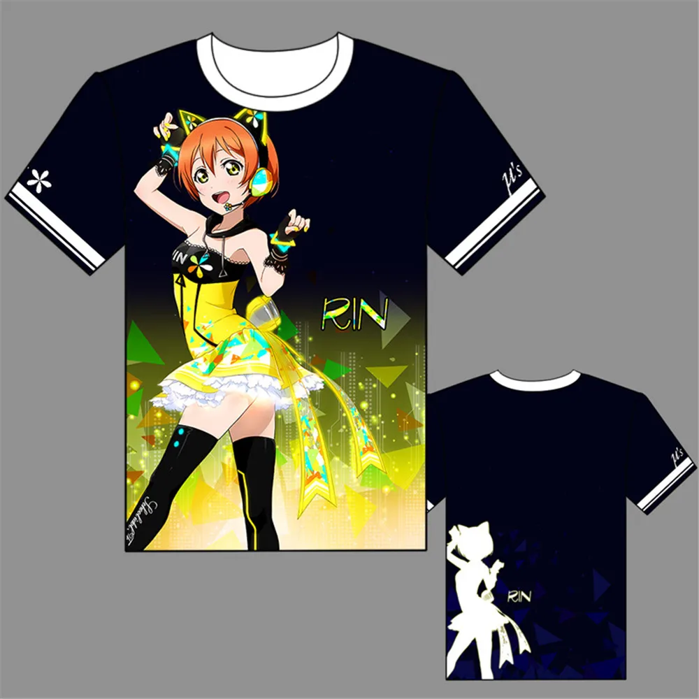 Футболка LoveLive с цирковым принтом Пробуждение косплей костюм Love Live Honoka Kousaka Sonoda Umi