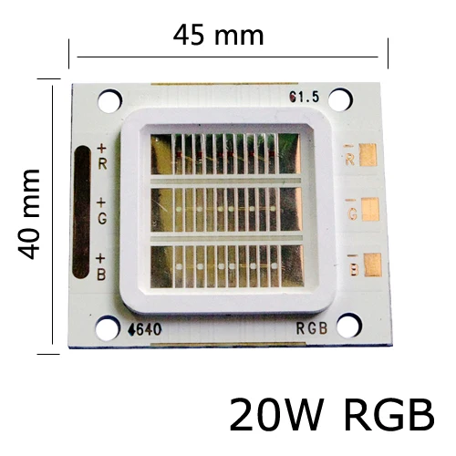 Светодиодный диодное крепление RGB 20 Вт шарик высокой мощности COB лампа прожектор