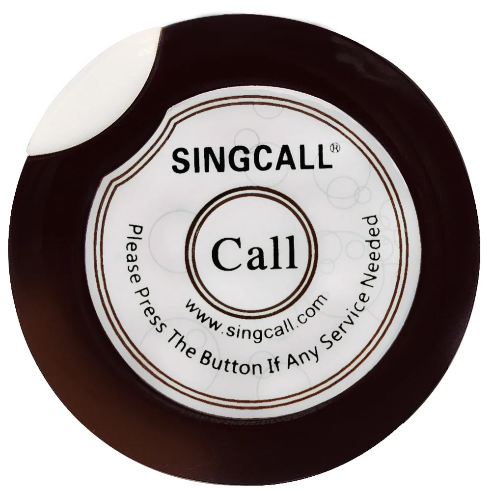 SINGCALL Упаковка из 20 Белый Настольные звонки и 1 белый вызова Дисплей группа двух