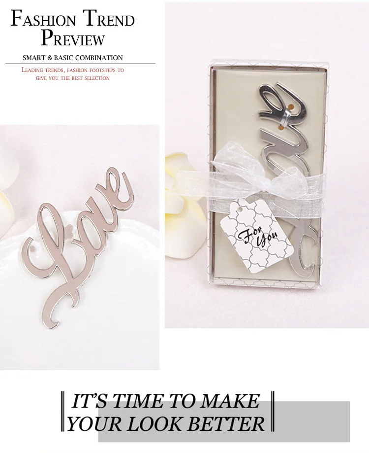 New product 300 pieces / party Wedding gifts Gifts Metal Beer LOVE Bottle Opener Party Decoration Gift for Guest | Дом и сад