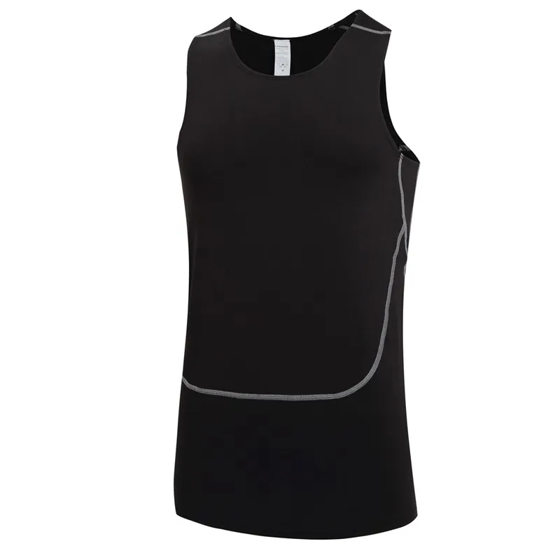 2019 Men's Summer Compression Casual Clothing Tanktops Sleeveless Elastic fitness male Vests Bodybuilding Singlet F50 | Мужская