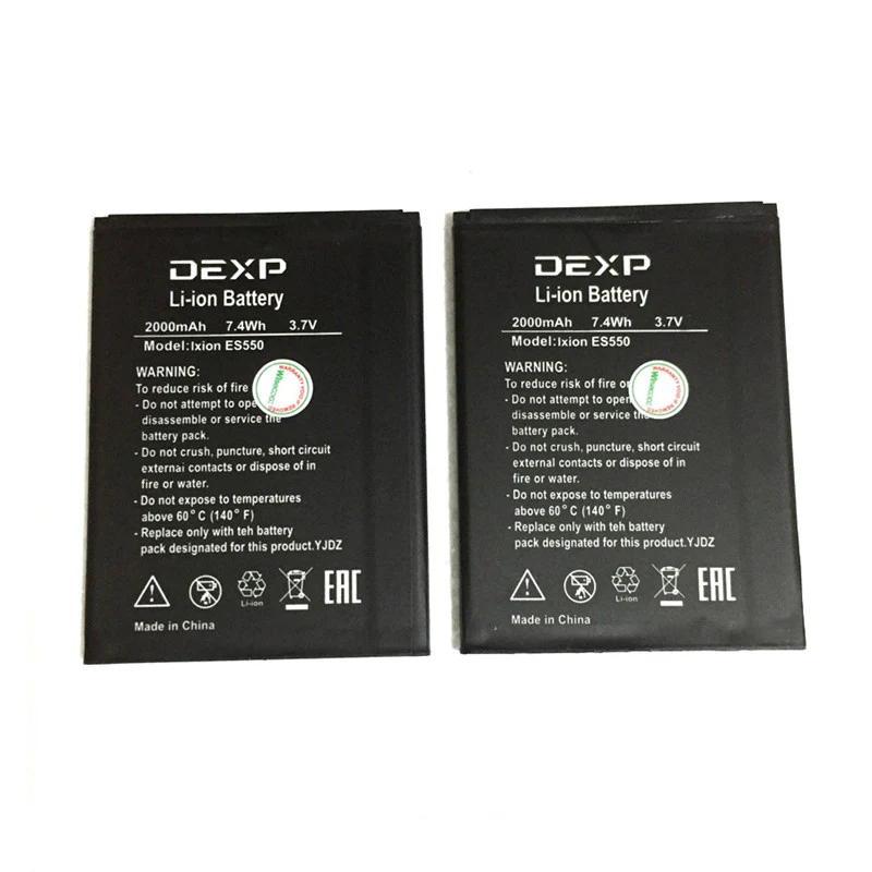 

In Stock NEW 100% Original Battery For DEXP Ixion ES550 ES 550 Mobile Phone Replacement batteies + Tracking Number