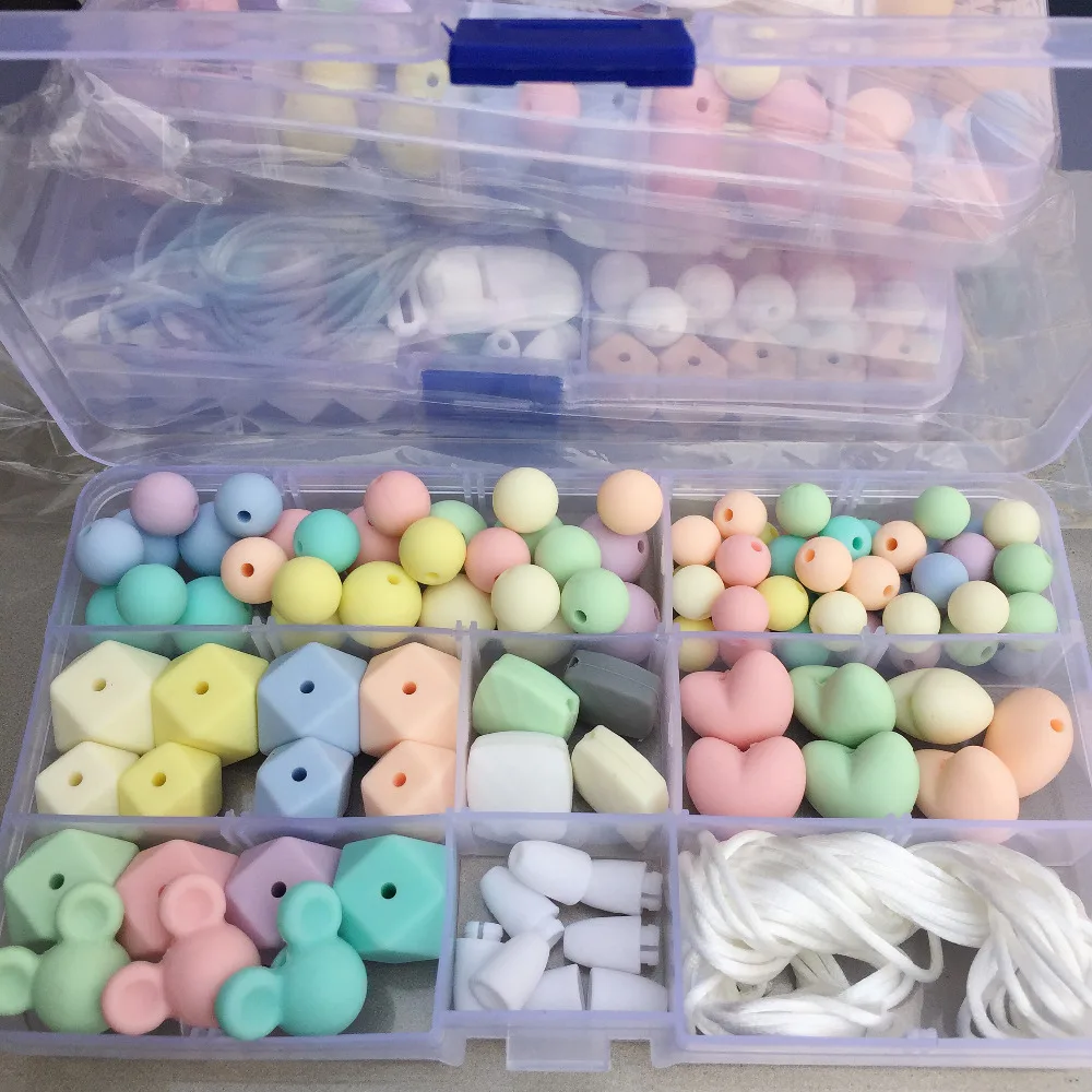 Набор силиконовых бусин детский набор поделок пустышка клипсы детская кроватка
