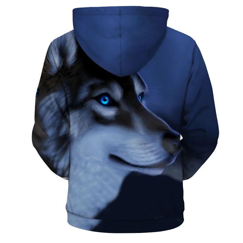 Cloudstyle, черные, белые повседневные толстовки, мужские, женские, 3D Толстовка, животное, собака, Хаски, волк, с принтом, толстовка, Забавный пуловер, зимняя куртка