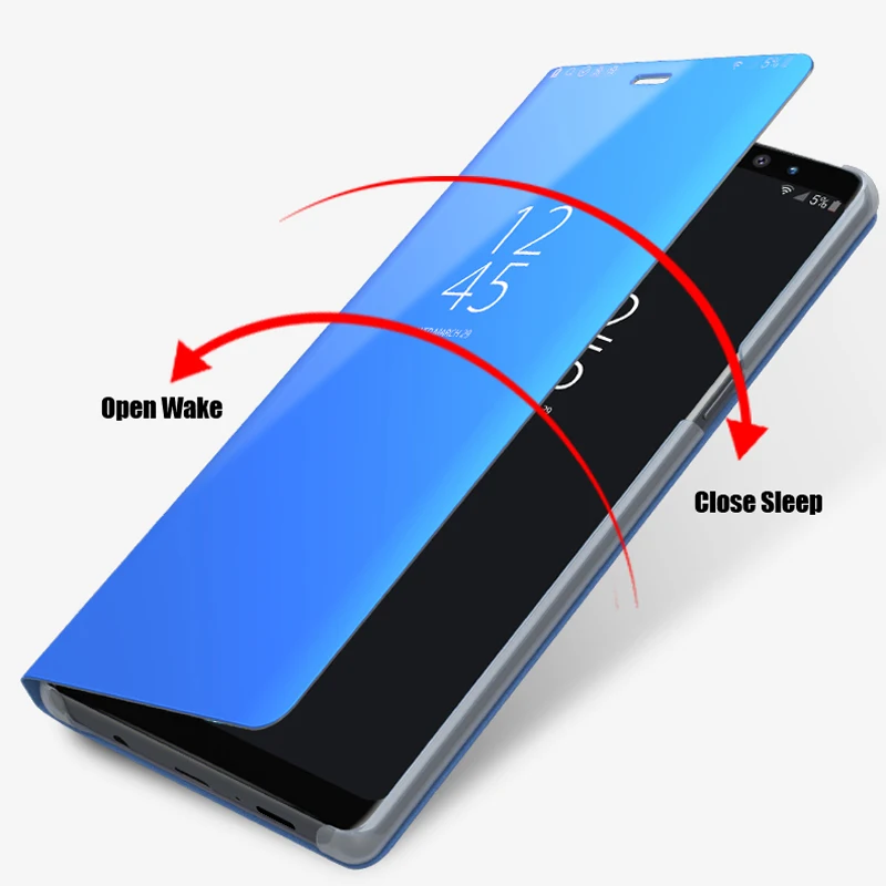 Чехол для Samsung Galaxy M10 SM 105F зеркальный флип полная Защита M 10 чехол|Чехлы-книжки| |
