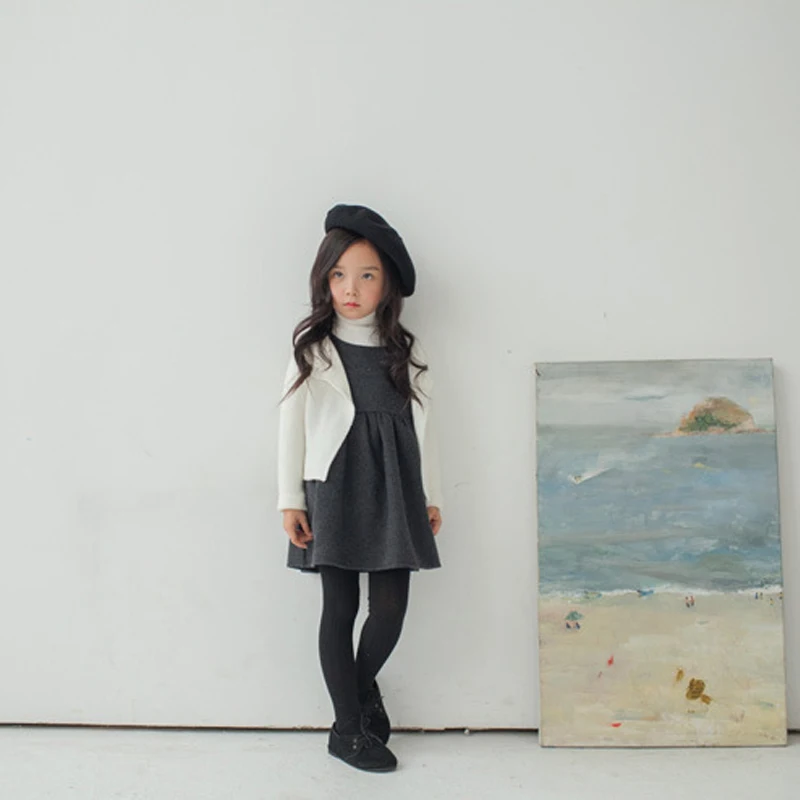 Зимний теплый берет из искусственной шерсти для девочек Шапка-бини с