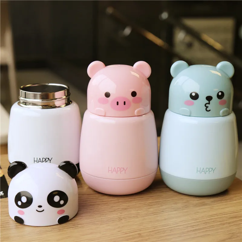 Новый креативный термос с медведем дизайн Милая Термочашка изоляционная чашка