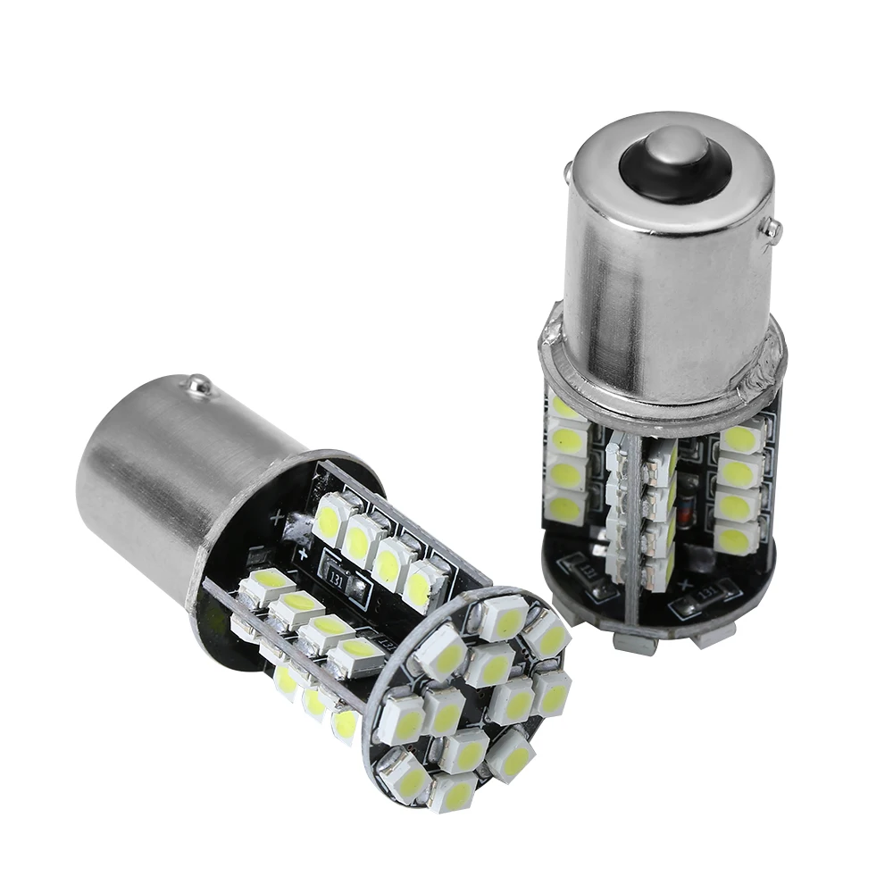 Супер яркий белый 12V 1156 BA15S 3528 SMD 44 светодиодный задний тормозной светильник Canbus без ошибок авто лампа