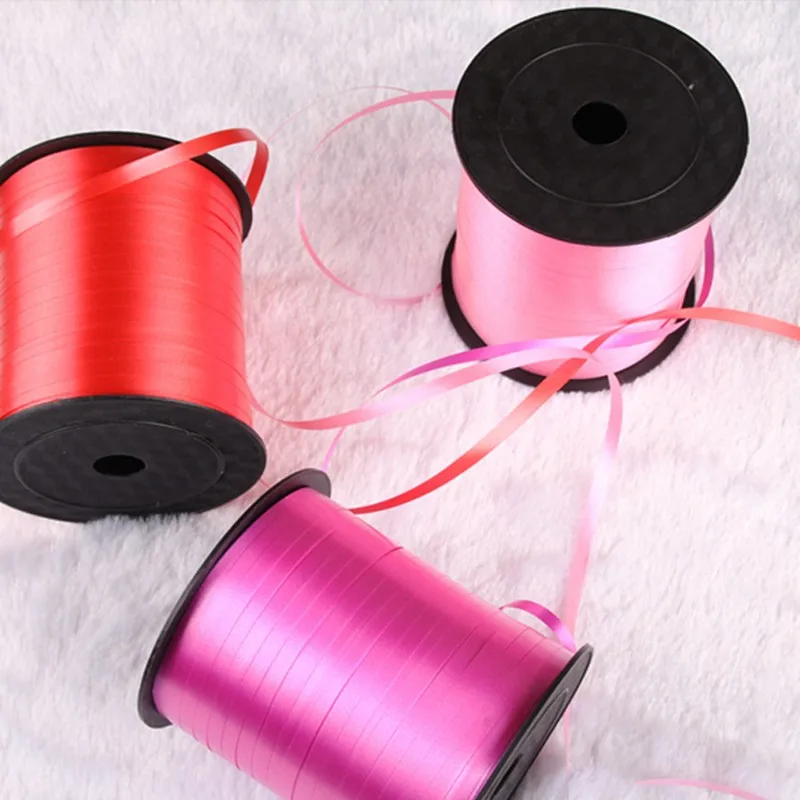 Аксессуары для воздушных шаров однотонная лента шелковые атласные ленты