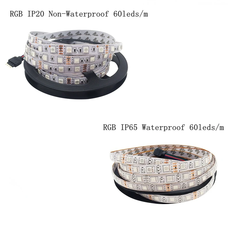 Горячая 5 м/рулон IP65 Водонепроницаемый 150 300 Светодиодная лента м 10 SMD5050 RGB + 24/44 ключ