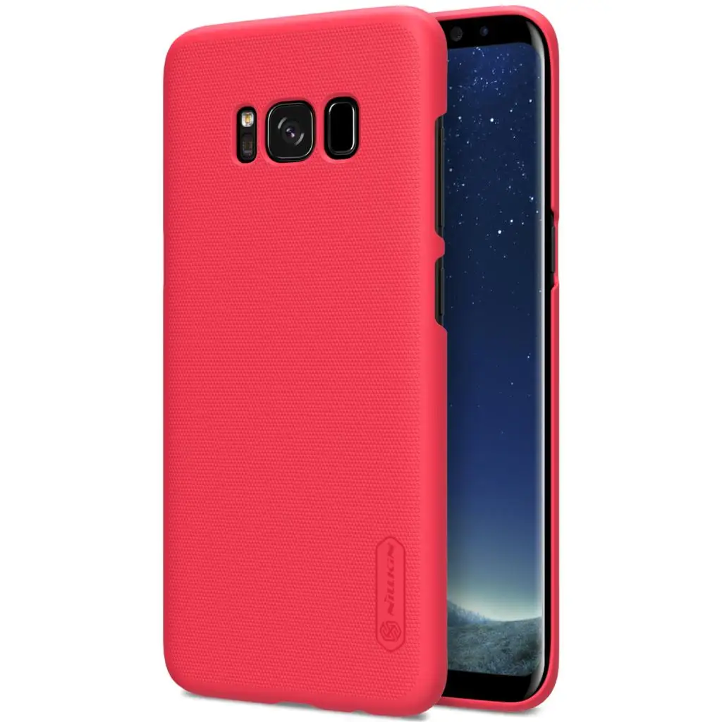 Для samsung Galaxy S8 чехол Nillkin матовый защитный жесткий защитный чехол-накладка матовый чехол для samsung S8 - Цвет: Красный