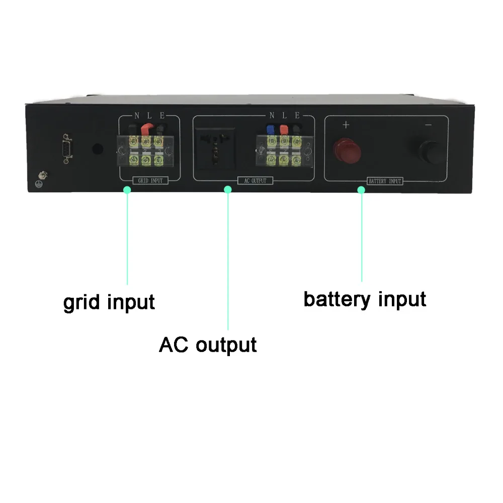 1" Rack Mount Telecom чистая синусоида инверторы 2000VA/2 kva 12 V/24 V/48 V to 120 V/220 V bypass