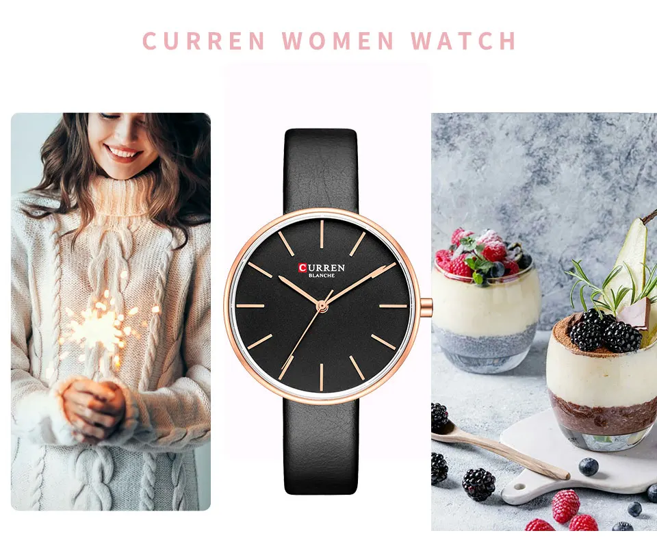 CURREN простые кожаные аналоговые кварцевые женские часы Montre Femme новые часы под платье женские наручные часы женские модные повседневные часы