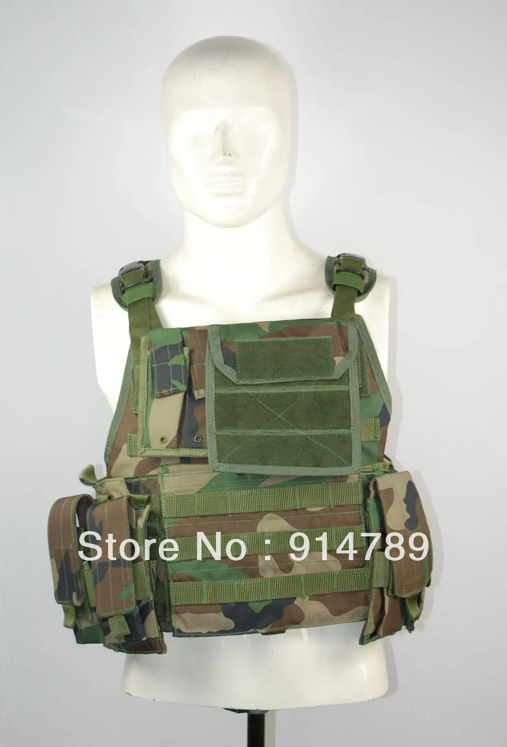 

LIGHT-DUTY LOAD TACTICAL VEST WOODLAND CAMO-32680