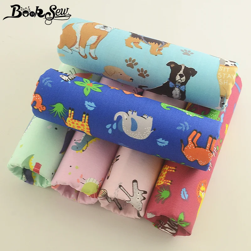 Booksew лоскутное шитье материал тканевый измеритель ткани 6 шт. 40x50 см DIY Скрапбукинг Tissu Coton хлопок саржа животных ткань