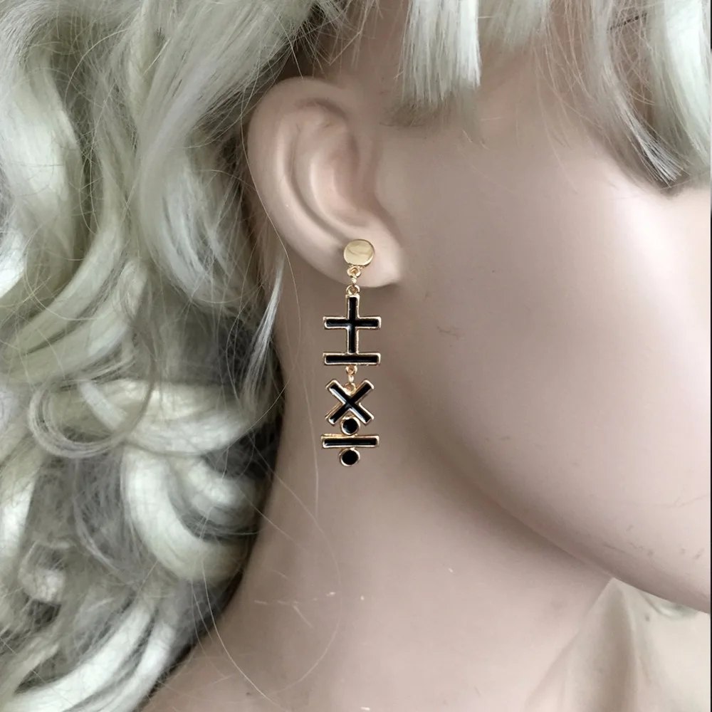Женские серьги MANILAI длинные металлические с геометрическим