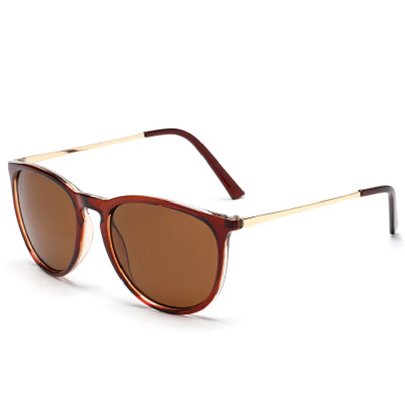 Женские круглые солнцезащитные очки Oculos De Sol Femininos брендовые металлические